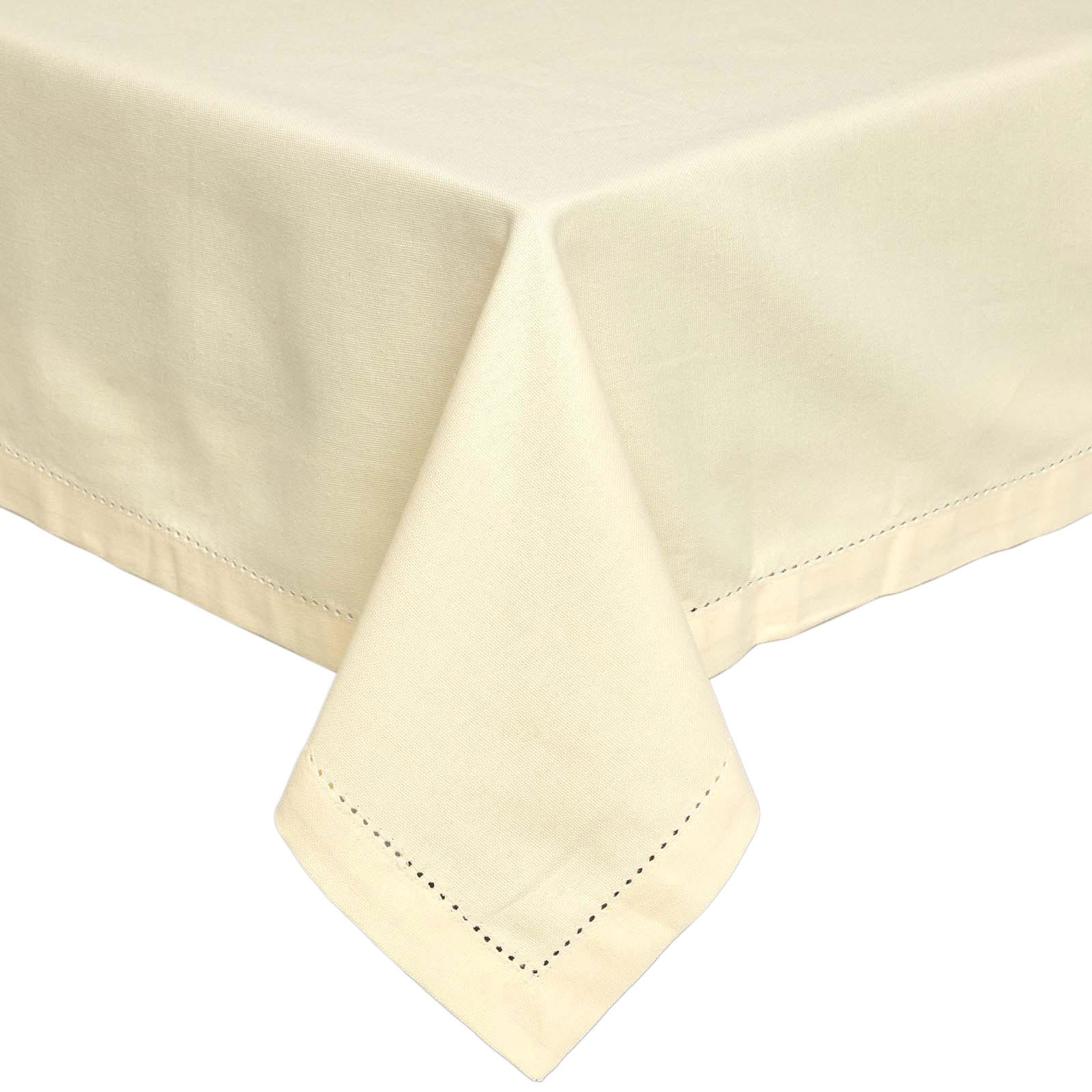 TISCHDECKE creme 137/137 cm, 100% Baumwolle - Creme, Textil (137/137cm) - Homescapes