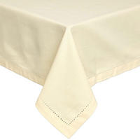 TISCHDECKE creme 137/228 cm, 100% Baumwolle - Creme, Textil (137/228cm) - Homescapes