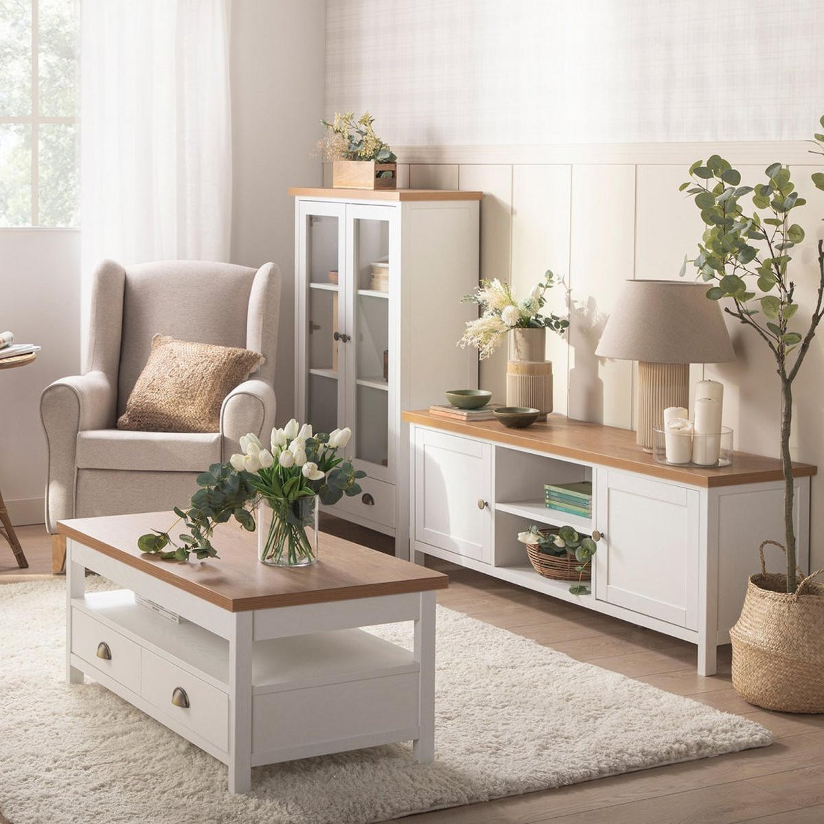 TV-ELEMENT Marais Zweifarbig 150 cm x 55 cm - Multicolor, Holzwerkstoff (150/55/40cm)