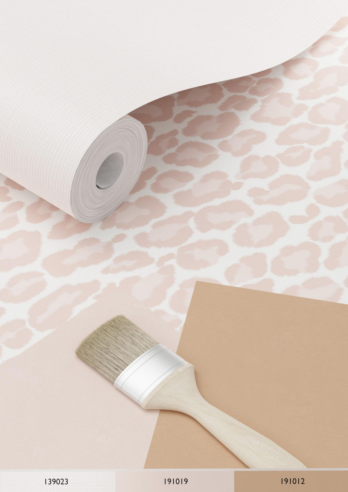 TAPETE Leopardenmuster 53 cm x 10.05 m - Pink, Papier (53/0.1cm) - ESTAhome