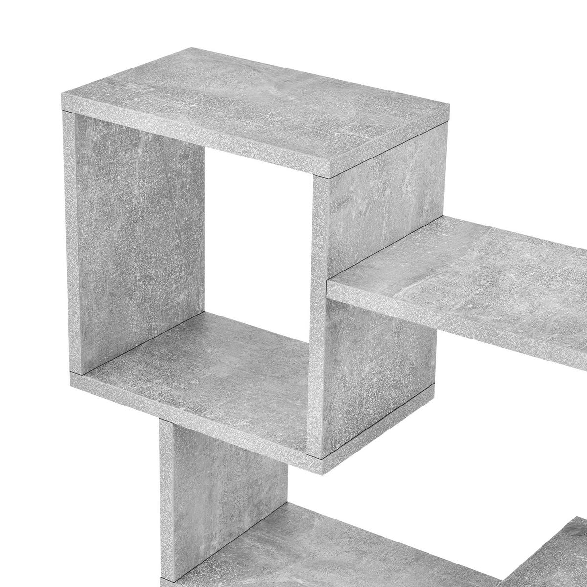 WANDREGAL Kvinesdal - Grau, Holzwerkstoff (87/54/18cm) - [en.casa]