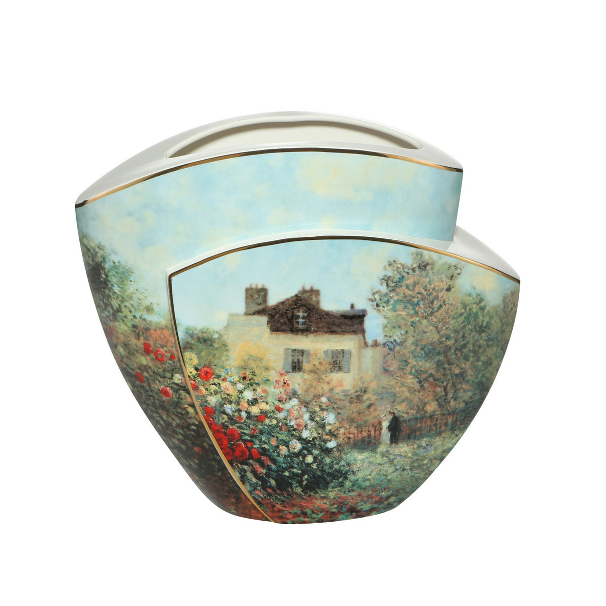 VASE Claude Monet - Das Künstlerhaus, Porzellan, Bunt, 29 cm - Multicolor, Keramik (29cm) - Goebel