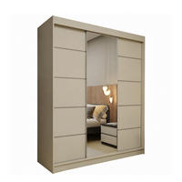 SCHWEBETÜRENSCHRANK Samantha 180 cm mit Spiegel, 3-türig, kaschmir - Kaschmir, Kunststoff (180/216/61cm) - Margaret Hadas24