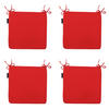 SITZKISSEN Panama 40/40 cm 4er-Set - Hellrot, Textil (40/4/40cm) - Madison
