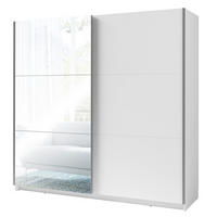 KLEIDERSCHRANK Weiß 201/207/55 - Weiß, Holzwerkstoff (201/207/55cm) - RAUMHIRSCH FURNITURE