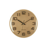 WANDUHR 3D Numbers Gold Ø 30,5 cm - Goldfarben, Kunststoff (30.5/30.5/4.5cm) - Karlsson