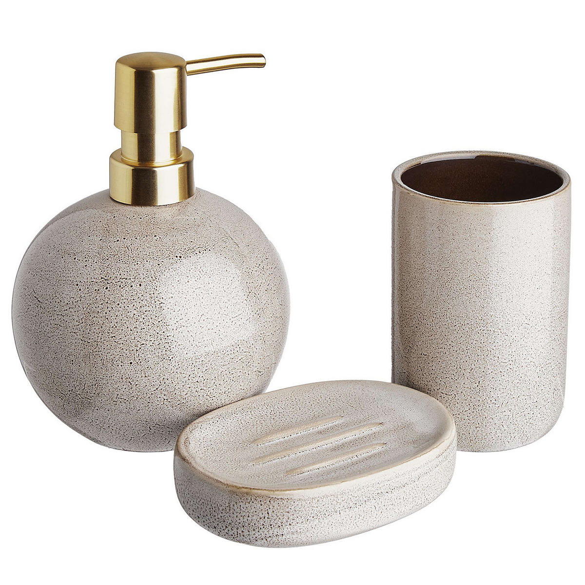 ZAHNPUTZBECHER Chelsea - Beige, Keramik (7/10/7cm) - Butlers