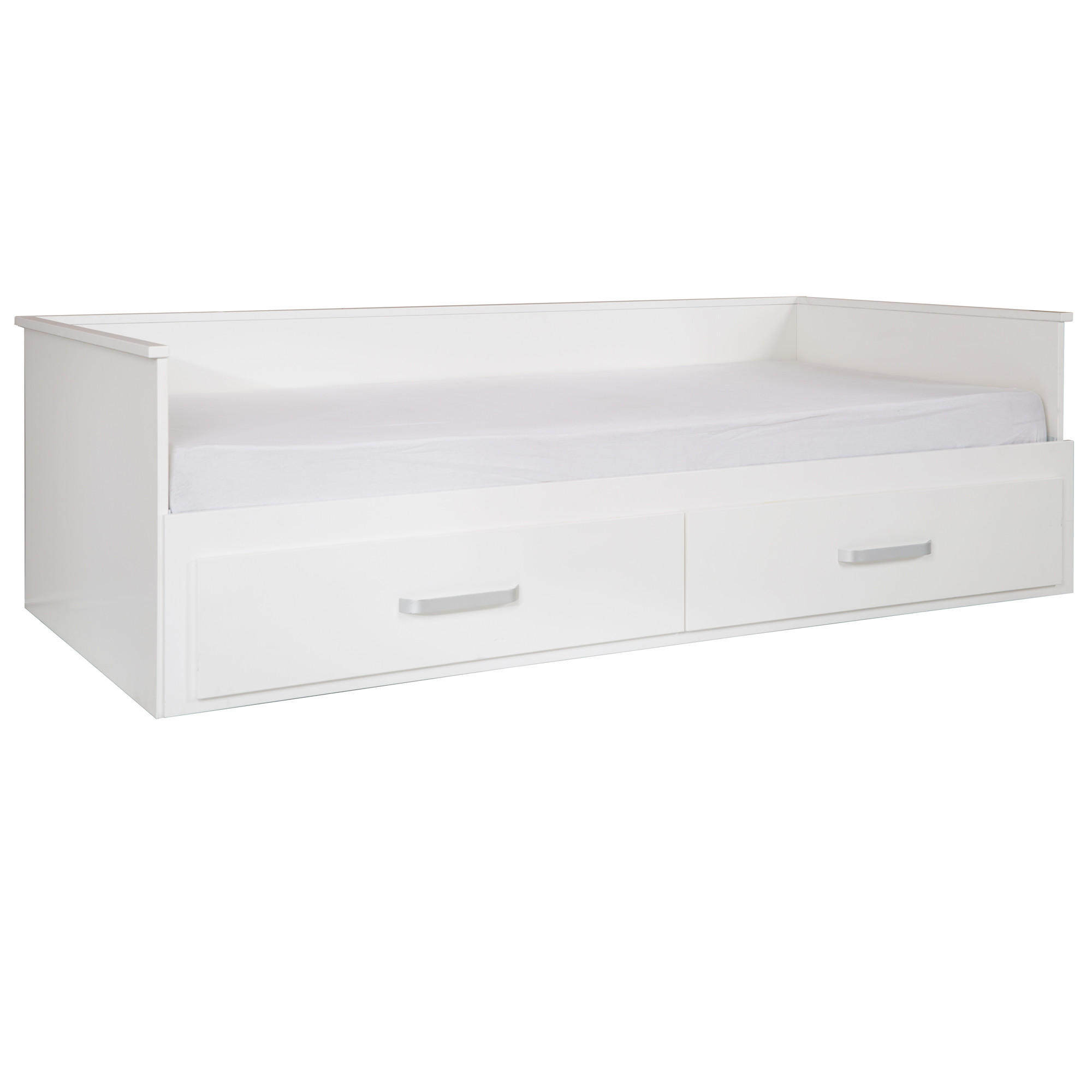 TAGESBETT Moritz 90x200 cm bis 180x200 cm - Weiß, Holzwerkstoff (90/200cm) - Roba
