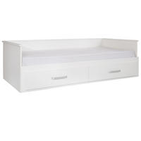 TAGESBETT Moritz 90x200 cm bis 180x200 cm - Weiß, Holzwerkstoff (90/200cm) - Roba