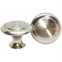 SCHRANKKNOPF Silber 20er-Set Edelstahl - Multicolor, Metall (2.2/2.2/2.7cm)