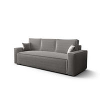 SCHLAFSOFA mit Bettkasten Eldon Hellgrau - Hellgrau, Textil (230/89/85cm) - Fedve