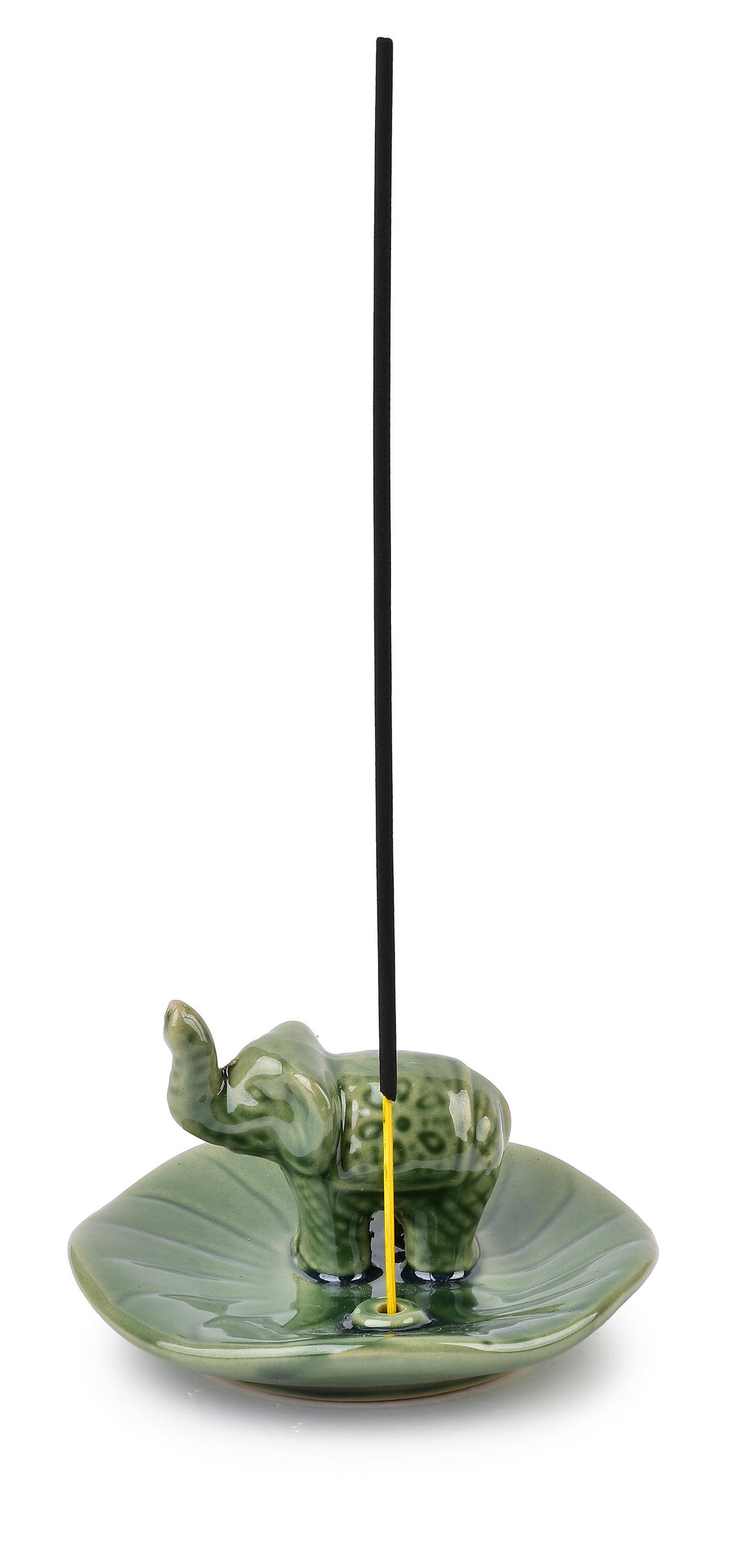 STÄBCHENHALTER Basic Grün 10/10/5.5 cm Keramik - Grün, Keramik (10/5.5/10cm) - Mondex