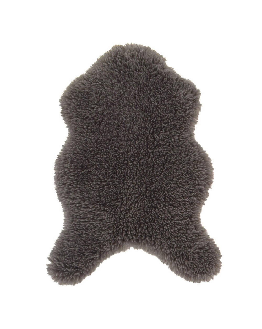 HOCHFLOR-TEPPICH Curly Dunkelgrau 60x90 cm - Dunkelgrau, Textil (60/90cm) - Vercai Rugs