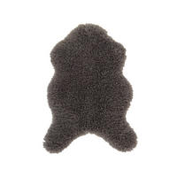 HOCHFLOR-TEPPICH Curly Dunkelgrau 60x90 cm - Dunkelgrau, Textil (60/90cm) - Vercai Rugs