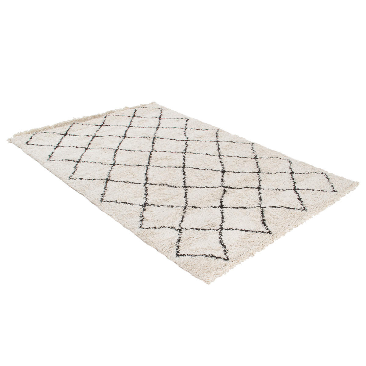 TEPPICH Berber Ecrufarben 60x120 cm ZELIA - Naturfarben, Textil (120/120cm) - Miliboo