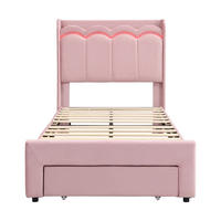 KINDERBETT 90/200 cm Rosa - Pink, Textil