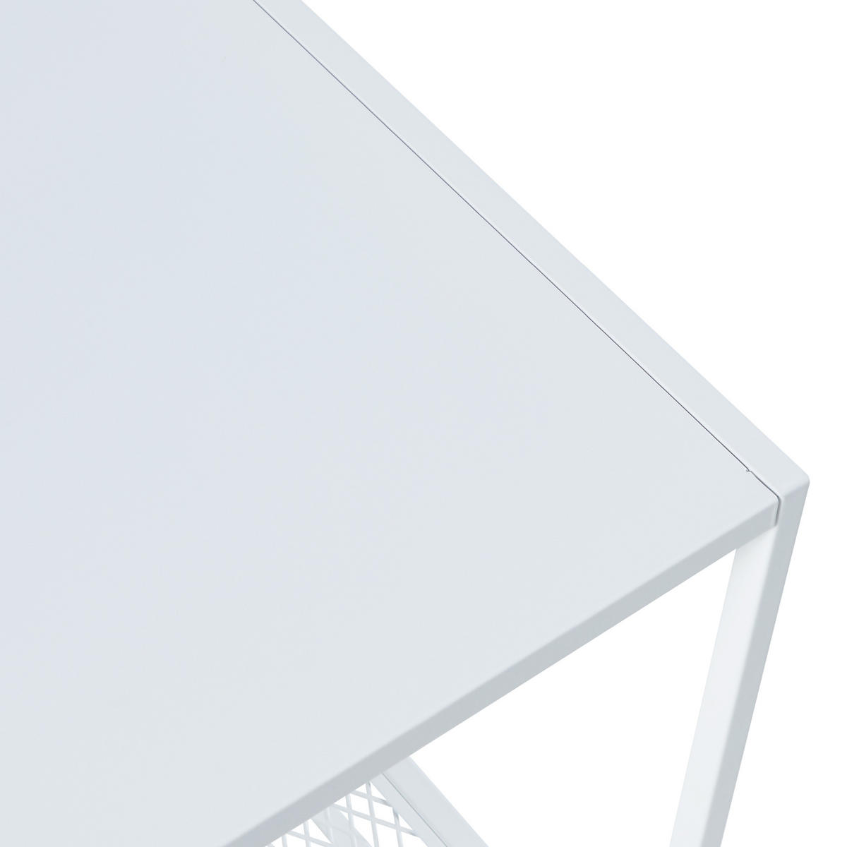 BEISTELLTISCH Ruokolahti - Weiß, Metall (51/51/51cm) - [en.casa]