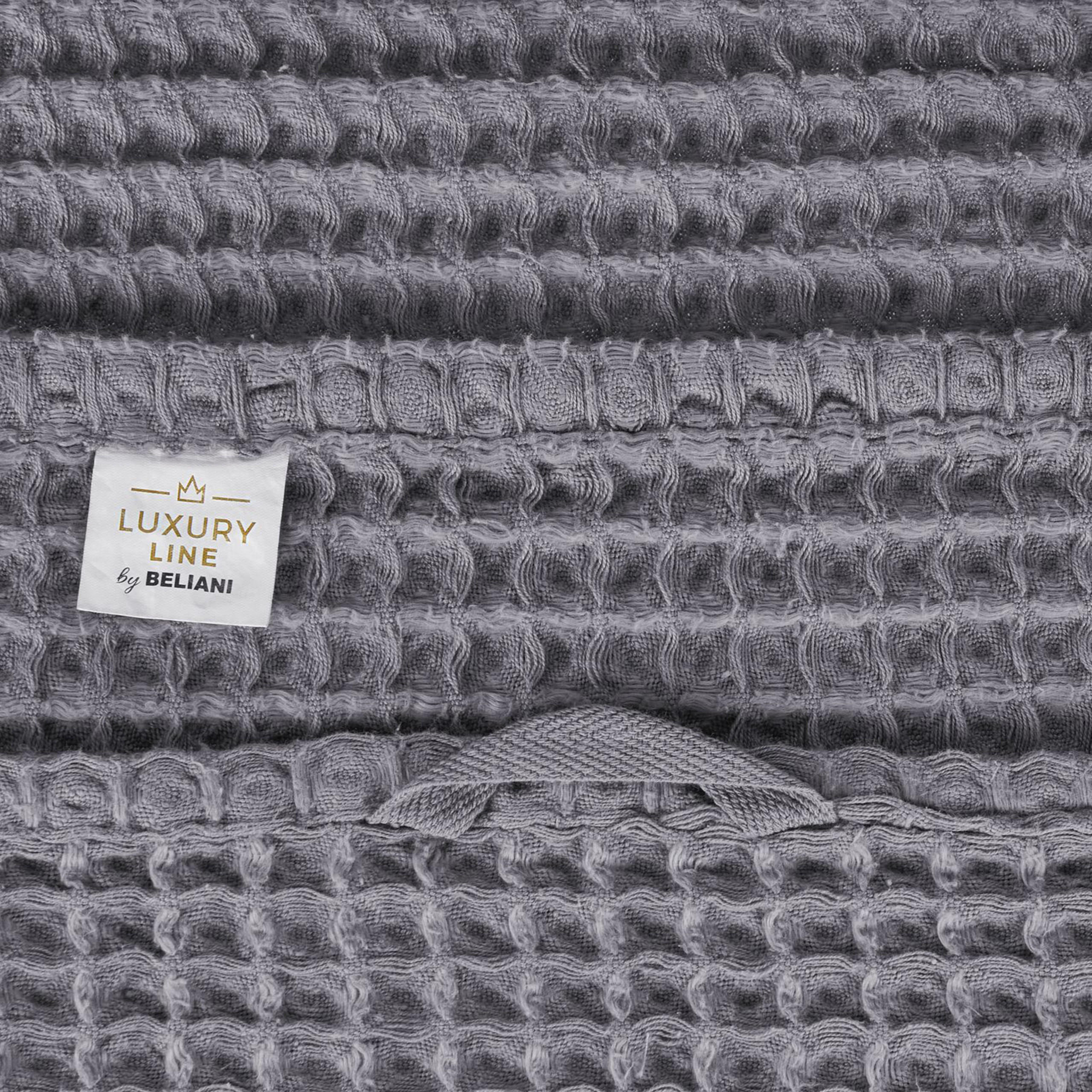 BADEHANDTUCH 4-teilig Grau Areora - Grau, Textil (100/150cm) - Beliani
