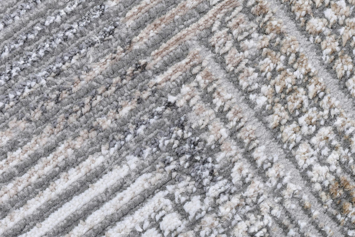 TEPPICH COMO Grau 120/170 cm - Grau, Kunststoff (120/170cm) - Tapiso