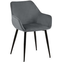 ESSZIMMERSTUHL Luena 82x52x63 cm dunkelgrau - Dunkelgrau, Textil (52/82/63cm) - furnicato