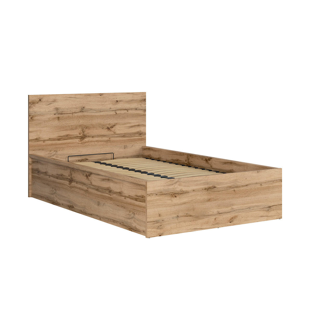 BOXSPRING POSTELJA 120/200 Edwin Les - rjava, leseni material (120/200cm) - Petits-meubles
