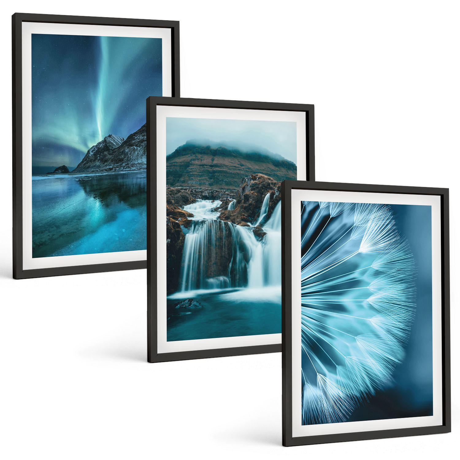 Tulup Bilder Schwarz 40x60 cm