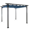 PERGOLA Blau - Blau, Metall (300/232/300cm) - MCW