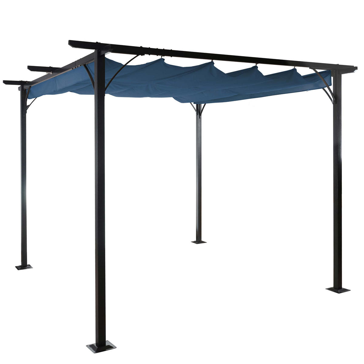 PERGOLA Blau - Blau, Metall (300/232/300cm) - MCW