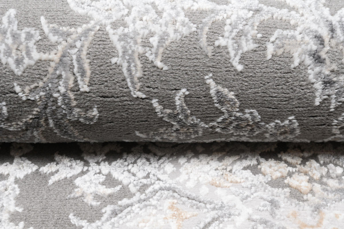 TEPPICH HERA Grau Beige 140/200 cm - Beige/Grau, Textil (140/200cm) - Tapiso