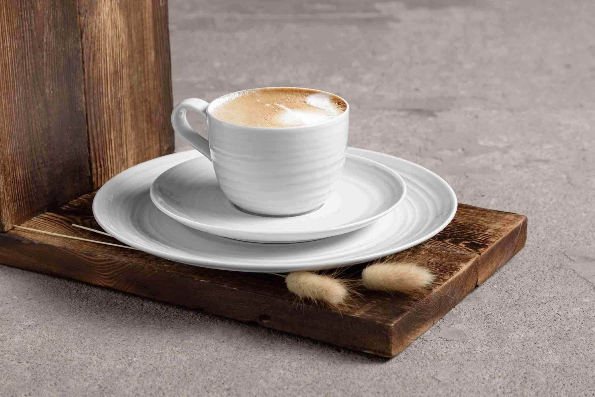 KAFFEETASSEN MIT UNTERTASSEN Terra Sandbeige 260 ml 6er Set - Beige, Keramik (0.26L) - Seltmann Weiden