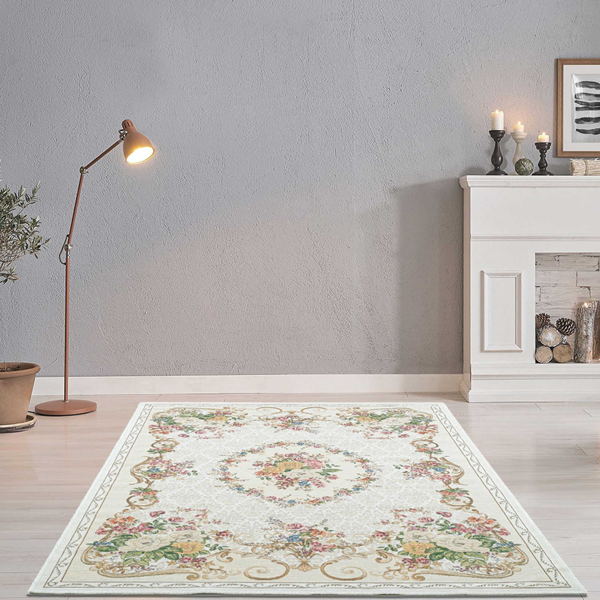 FLACHWEBTEPPICH Flomi Florence 60x90 cm - Beige, Textil (60/90cm) - THEKO