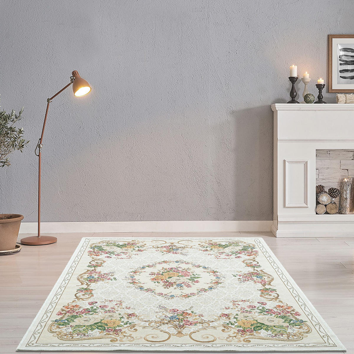 FLACHWEBTEPPICH Flomi Florence 60x90 cm - Beige, Textil (60/90cm) - THEKO
