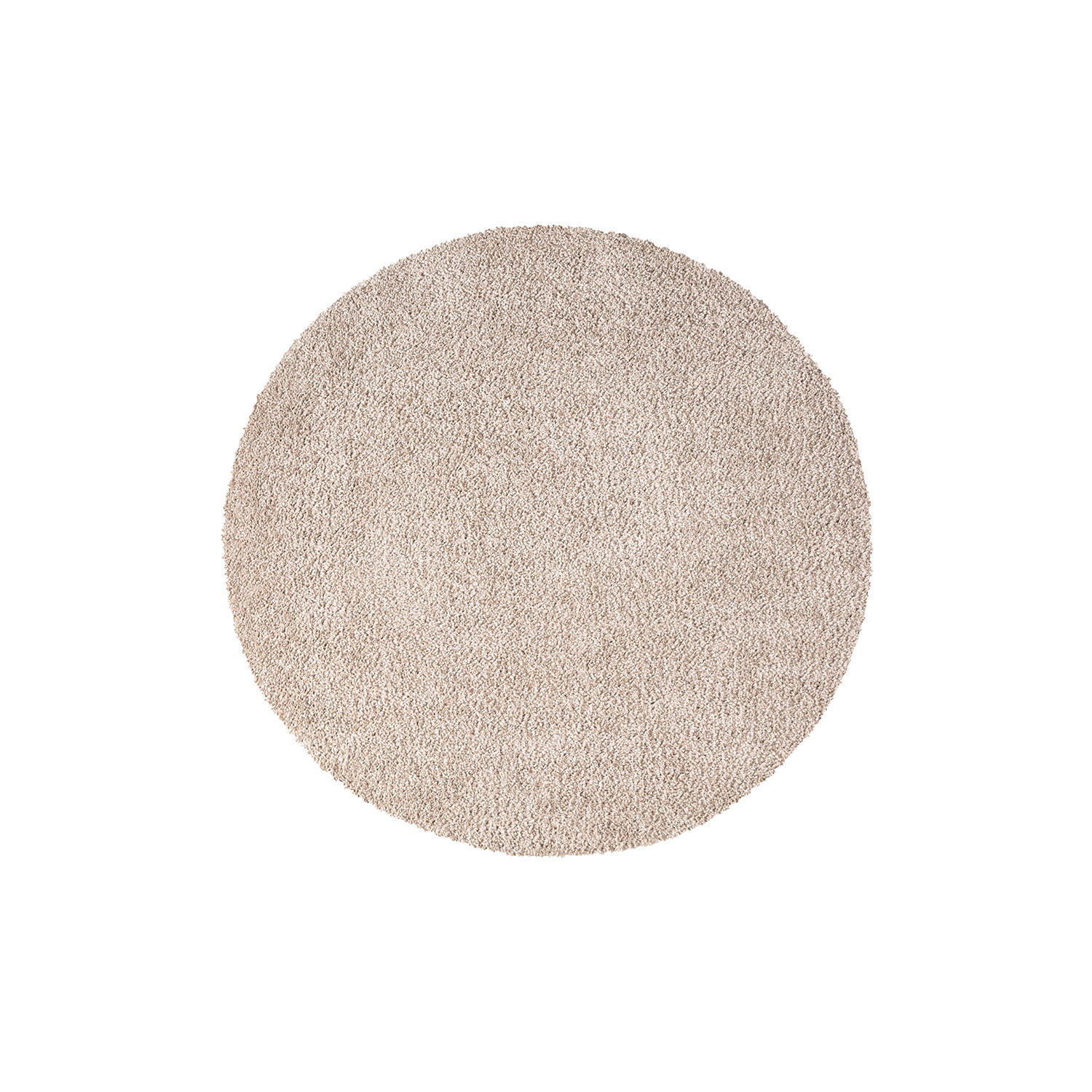 HOCHFLOR-TEPPICH City Shaggy 500 Sand 200x200 cm Rund - Beige, Textil (200/200cm) - carpet city