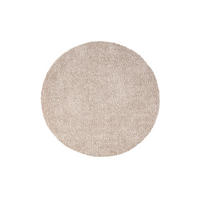 HOCHFLOR-TEPPICH City Shaggy 500 Sand 200x200 cm Rund - Beige, Textil (200/200cm) - carpet city