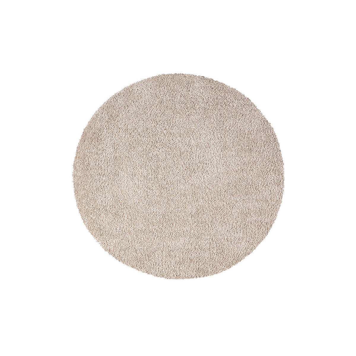 HOCHFLOR-TEPPICH City Shaggy 500 Sand 200x200 cm Rund - Beige, Textil (200/200cm) - carpet city