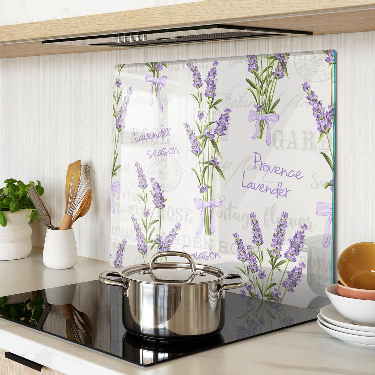 GLASPLATTE 60x52 cm Lavendel - Lila, Glas (60/0.4/52cm) - TULUP