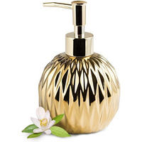 SEIFENSPENDER , Keramik-Flüssigseifenspender 400 ml - Gelb, Keramik (9.6/8.9/19.7cm) - BELZ