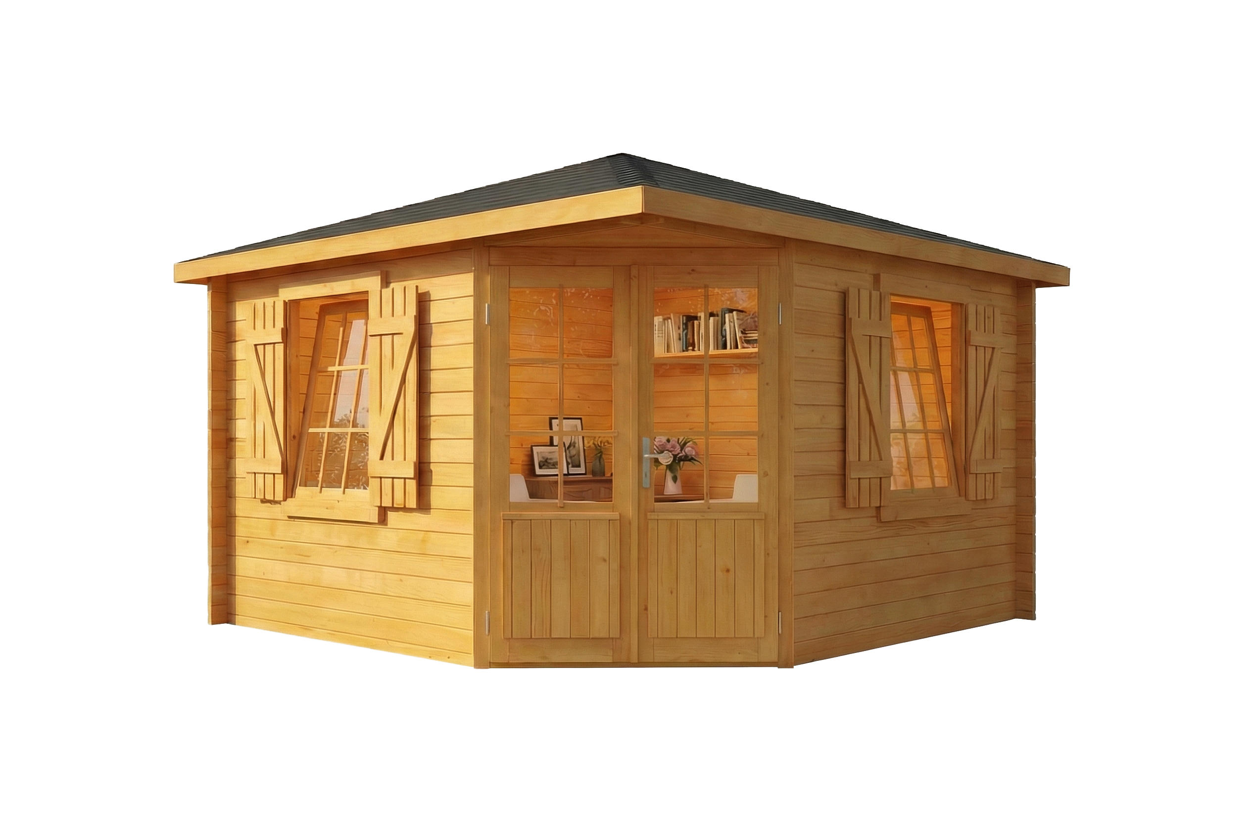 Alpholz Gartenhaus Pinien 368x275x368 cm