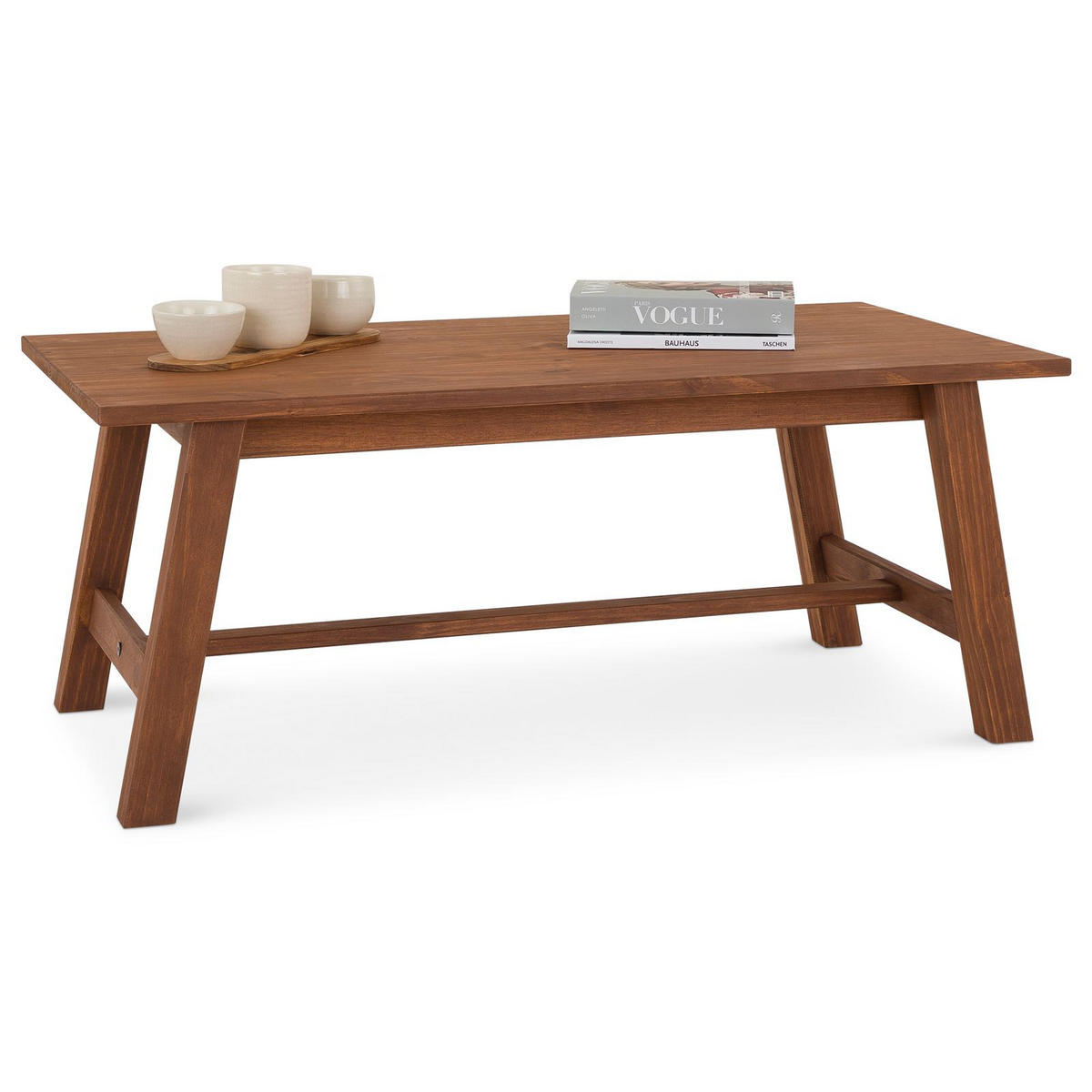 COUCHTISCH LUZERNA - Dunkelbraun, Holz (60/110/45cm) - IDIMEX