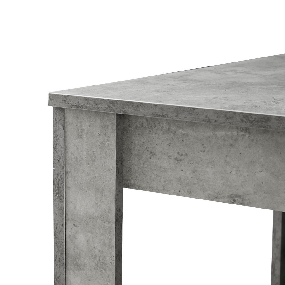 ESSTISCH LIVIUS 80-120/80/74 cm - Grau, Holzwerkstoff (80/80/74cm) - B&D Home