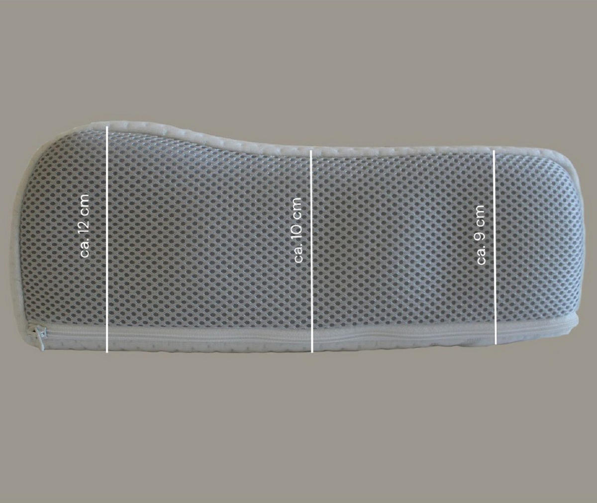 NACKENSTÜTZKISSEN Beasleep VI Eucafeelschaum - Weiß, Textil (30/62cm) - Bonvionn