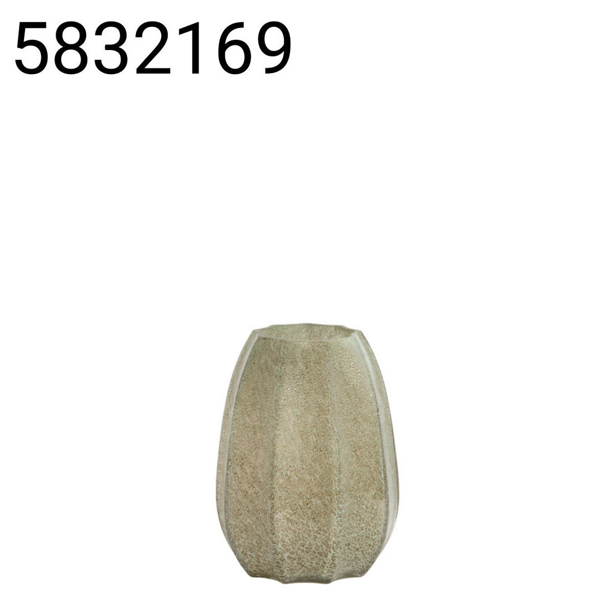 VASE Bradley - Grün - 17/17/23.5 cm - Grün, Glas (23.5cm) - Light & Living