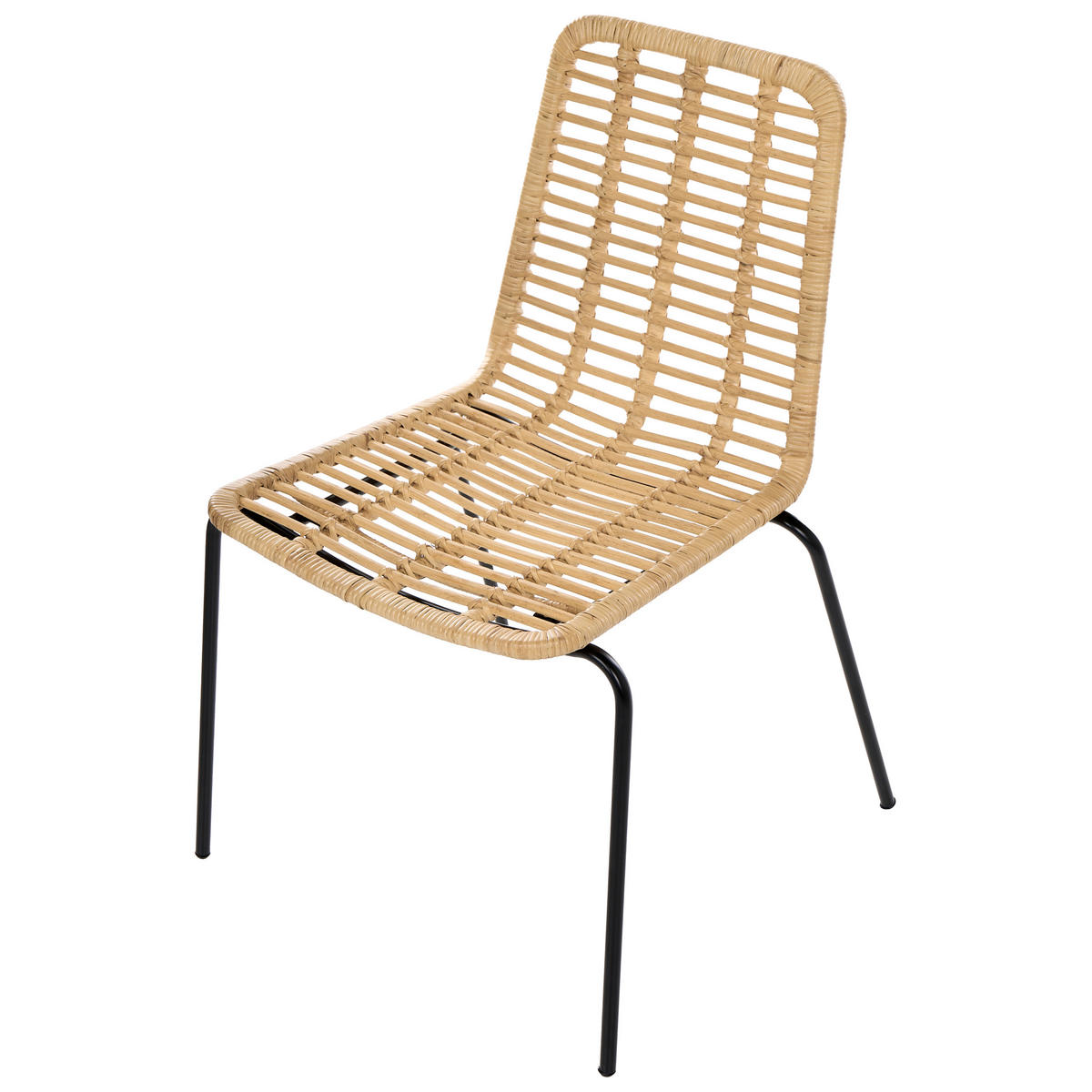 JÍDELNÍ ŽIDLE 2 ks sada Ratan Přírodní Taos - přírodní, přírodní materiály (56/82/55cm) - Beliani