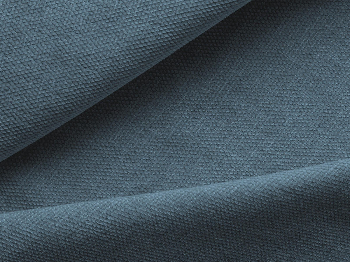 ECKSOFA Chenille Stoff Blau - Blau/Blaugrau, Kunststoff/Textil (318/318cm) - Makamii