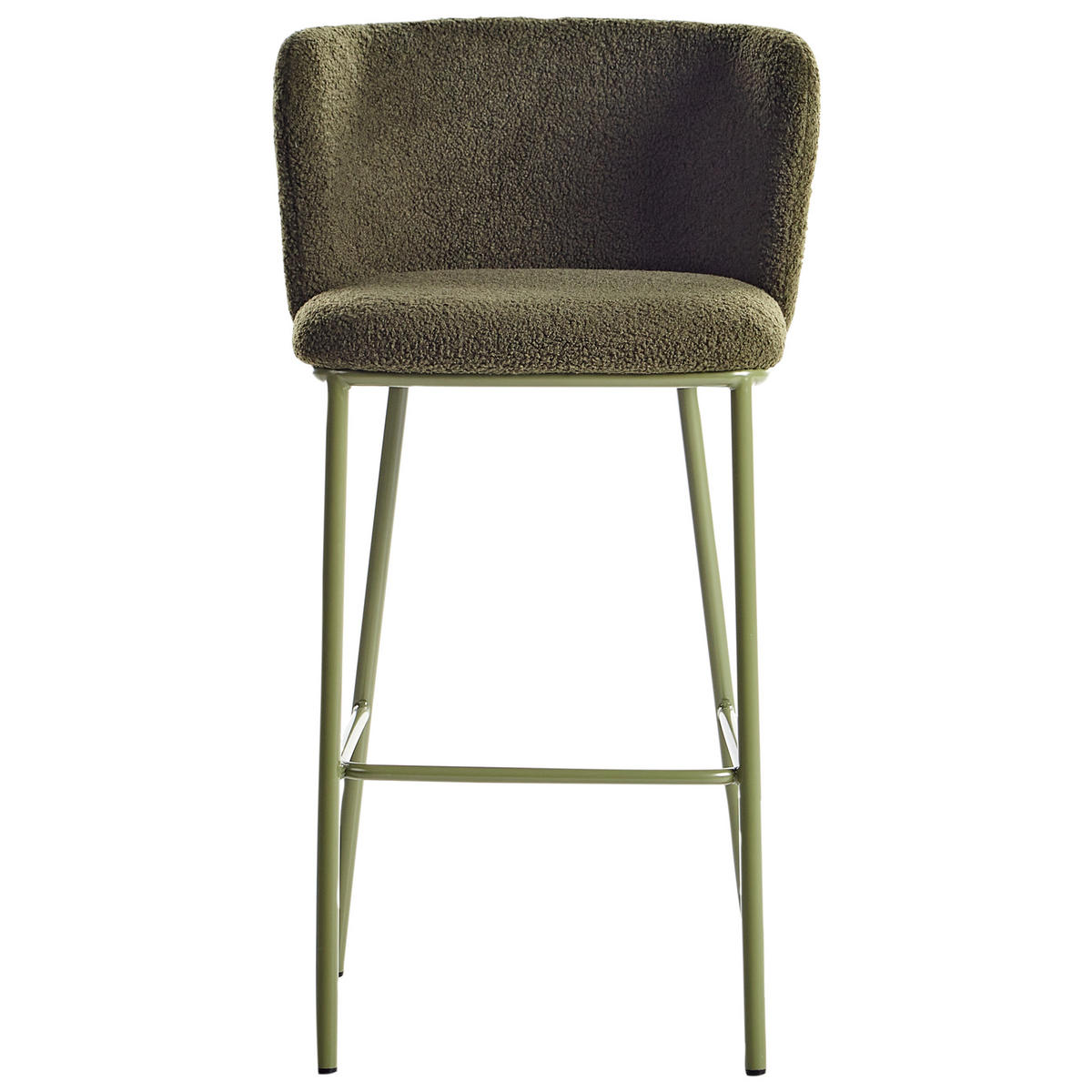 BARSTUHL 2er-Set Grün Mina II - Grün, Textil (52/98/46cm) - Beliani