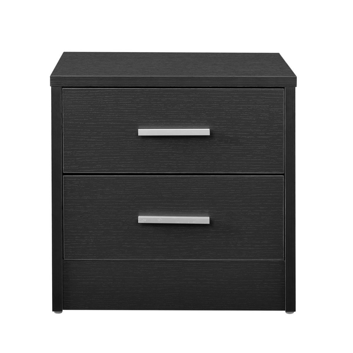 NACHTTISCH Jette - Grau, Holzwerkstoff (38/37/34cm) - [en.casa]