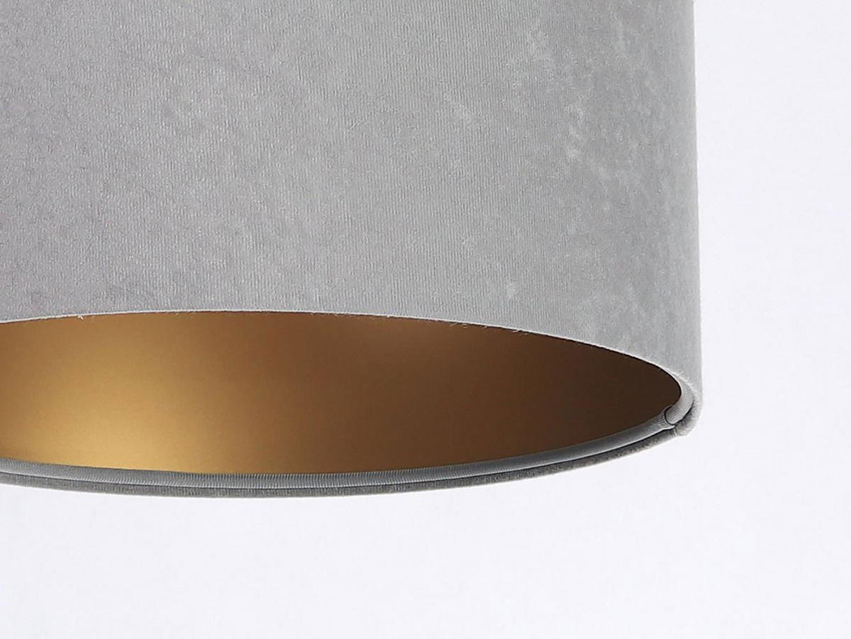 HÄNGELEUCHTE Grau 30/20 cm - Goldfarben/Grau, Kunststoff (30/0.45/20cm) - ONZENO