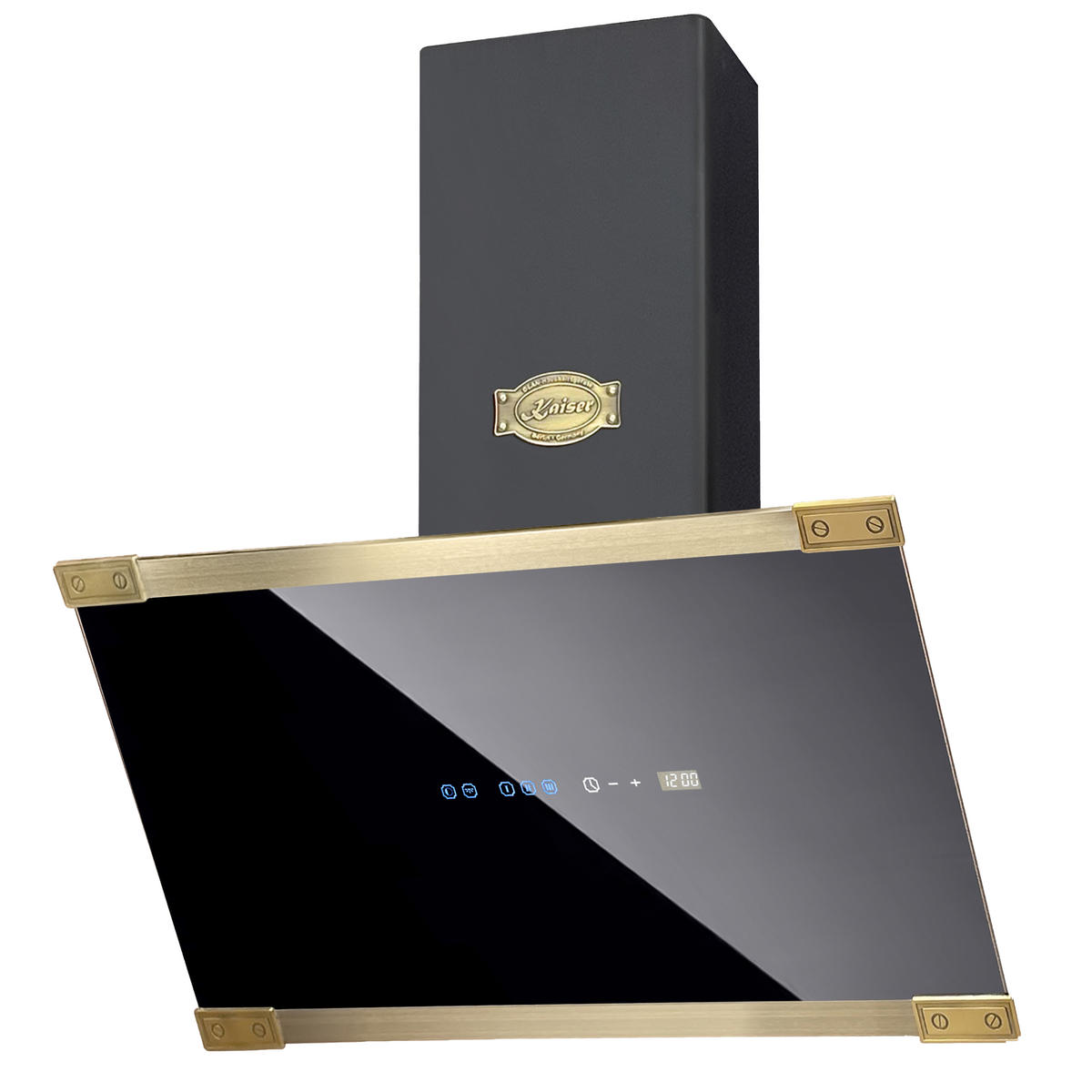 DUNSTABZUGSHAUBE AT 6445 AD Eco 60 cm Schwarz - Schwarz, Glas/Metall (60/75.5/37.5cm) - Kaiser Küchengeräte