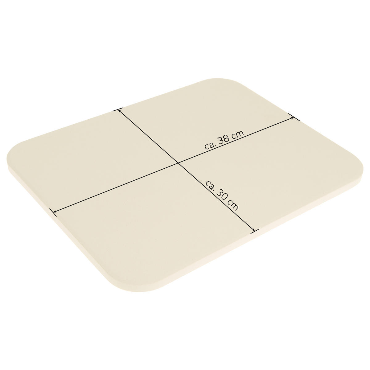 PIZZASTEIN 2er-Set, inkl. Pizzaheber - Naturfarben, Naturmaterialien (30/1/37.5cm) - bremermann