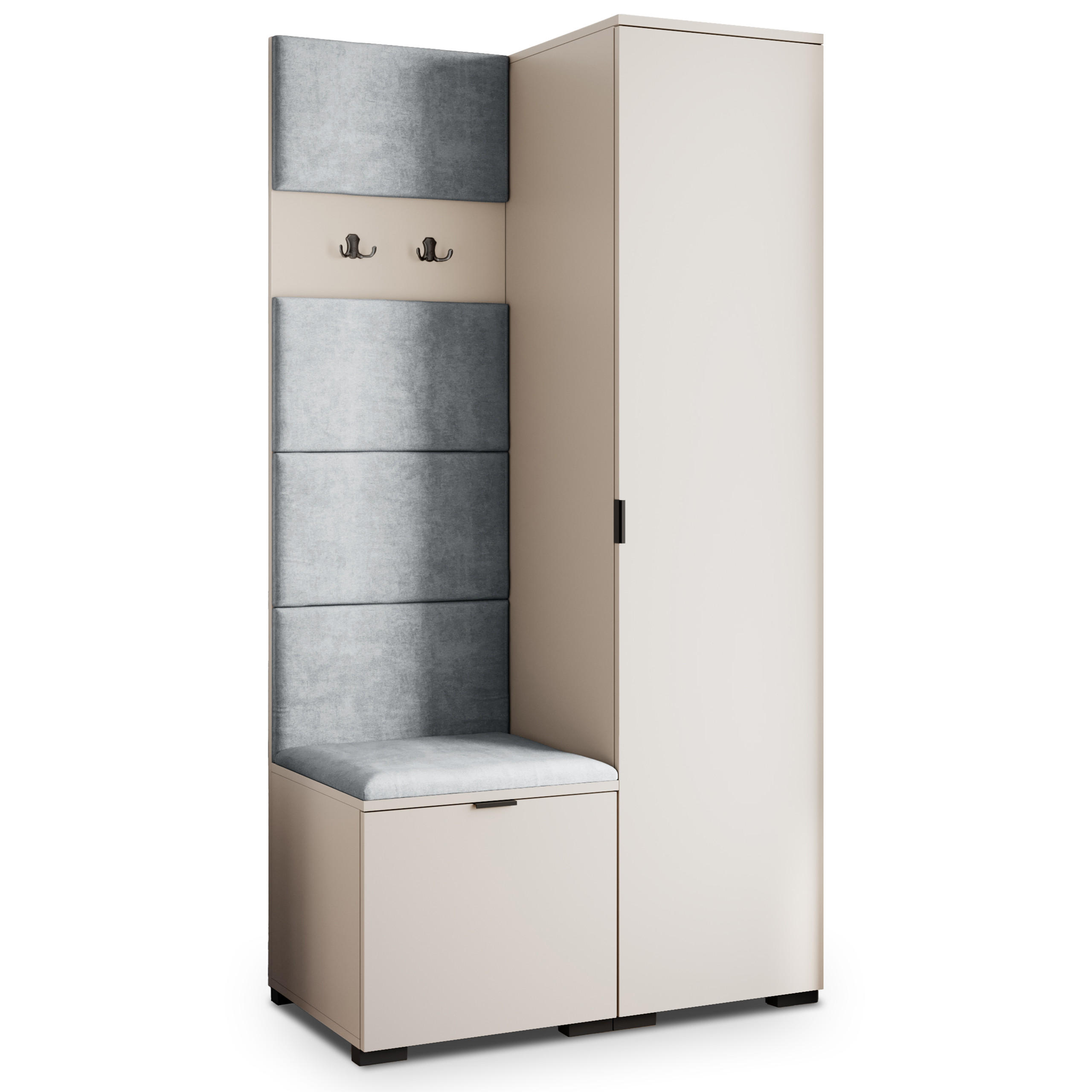 GARDEROBENSCHRANK LORI 95/181/51 cm Modern Kaschmir - Kaschmir, Holzwerkstoff (95/181/51cm) - MASSENO